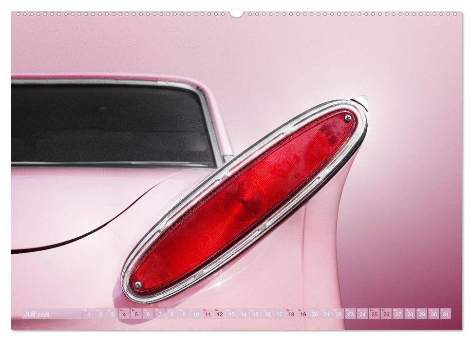 US Autoklassiker 1950er bis 1970er Details (CALVENDO Premium Wandkalender 2026)