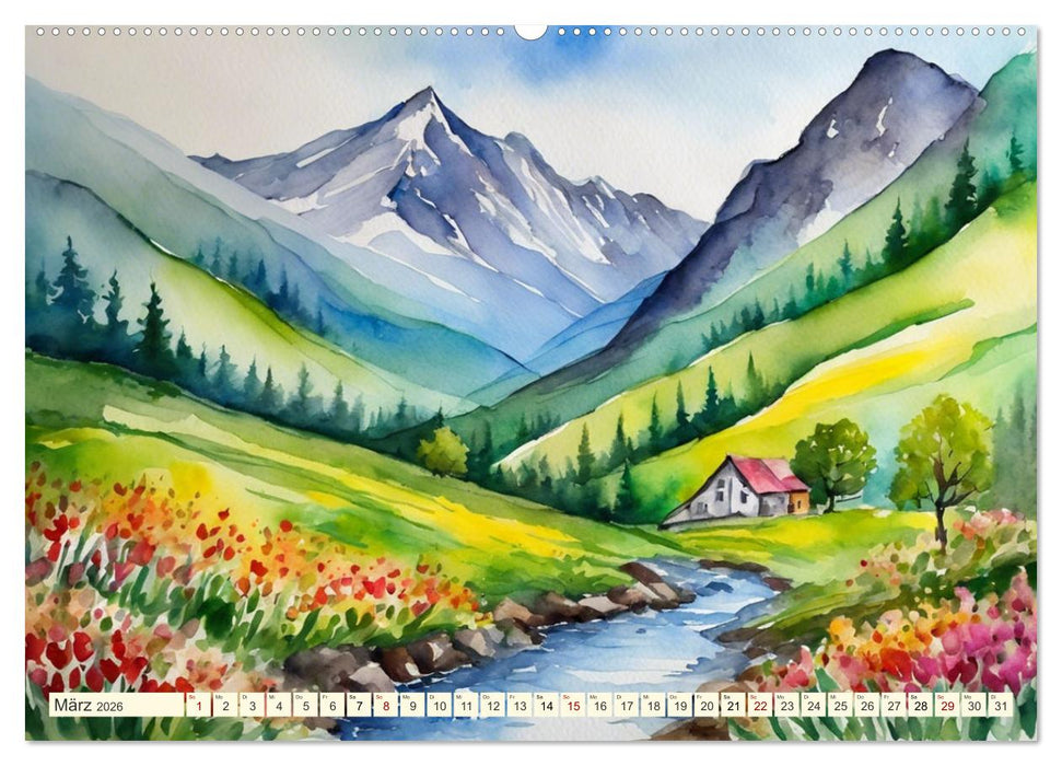 Sehnsucht Berge (CALVENDO Wandkalender 2026)