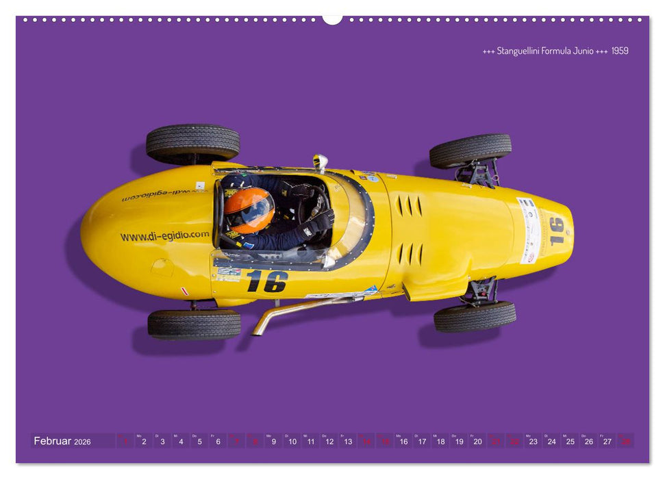 Legenden des Rennsports - Formel Junior 1955-1965 (CALVENDO Premium Wandkalender 2026)