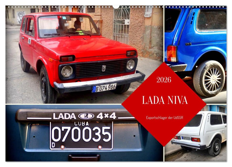 LADA NIVA - Exportschlager der UdSSR (CALVENDO Wandkalender 2026)