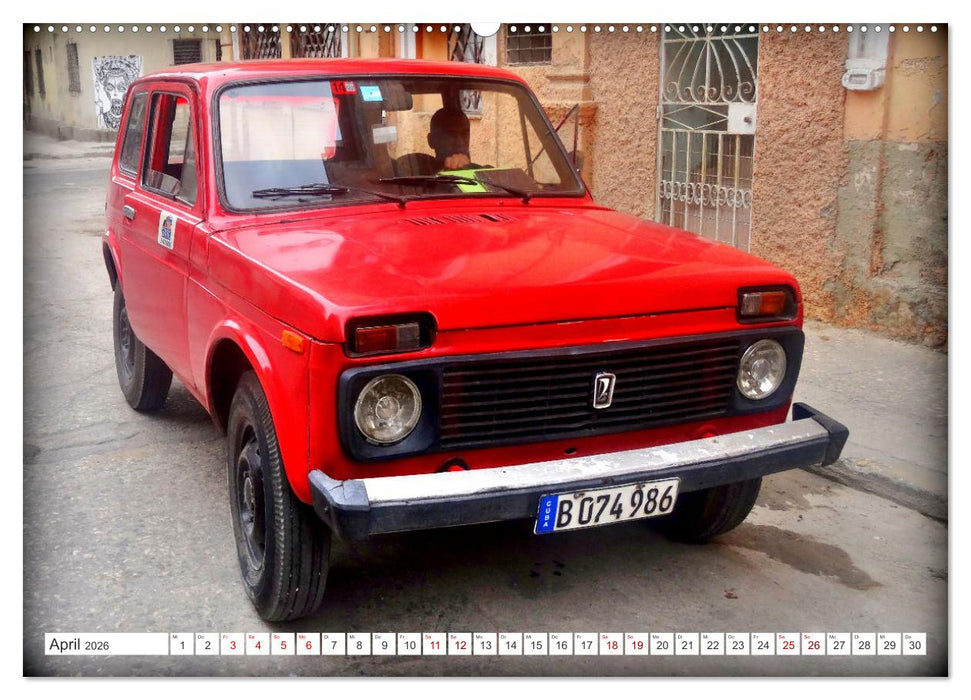 LADA NIVA - Exportschlager der UdSSR (CALVENDO Wandkalender 2026)