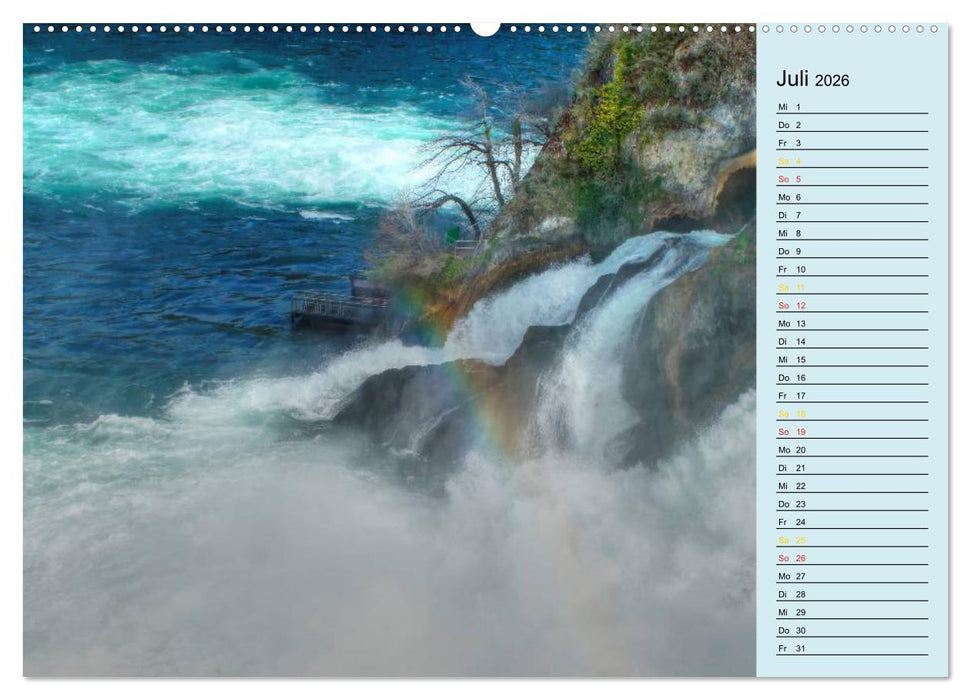 Grüezi . Landschaften in der Schweiz Planer (CALVENDO Premium Wandkalender 2026)