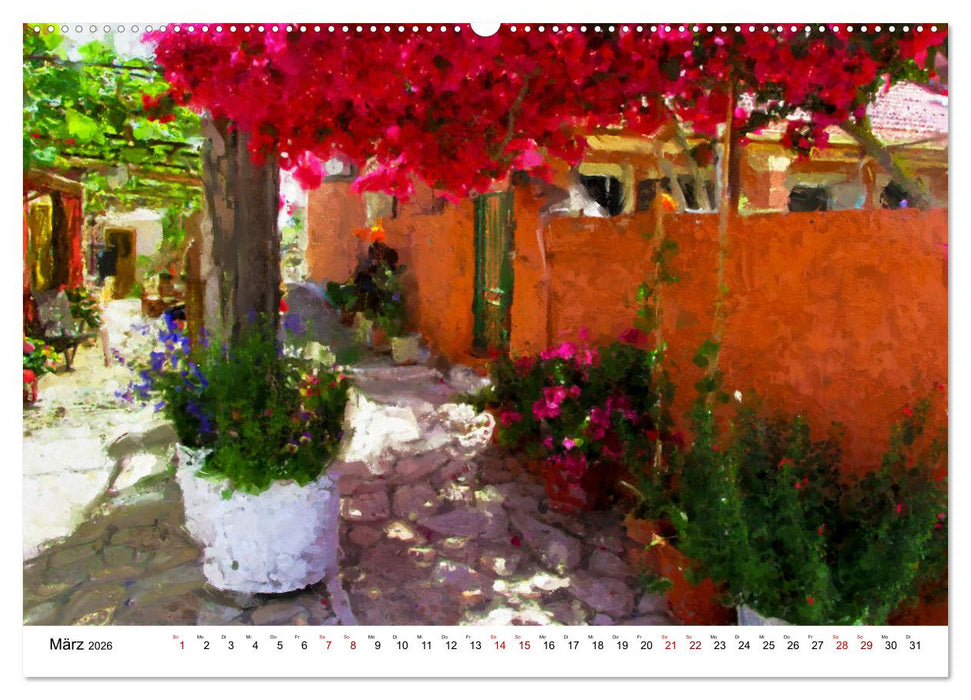 Grüne Insel Korfu - Städte und Landschaften der griechischen Insel (CALVENDO Wandkalender 2026)