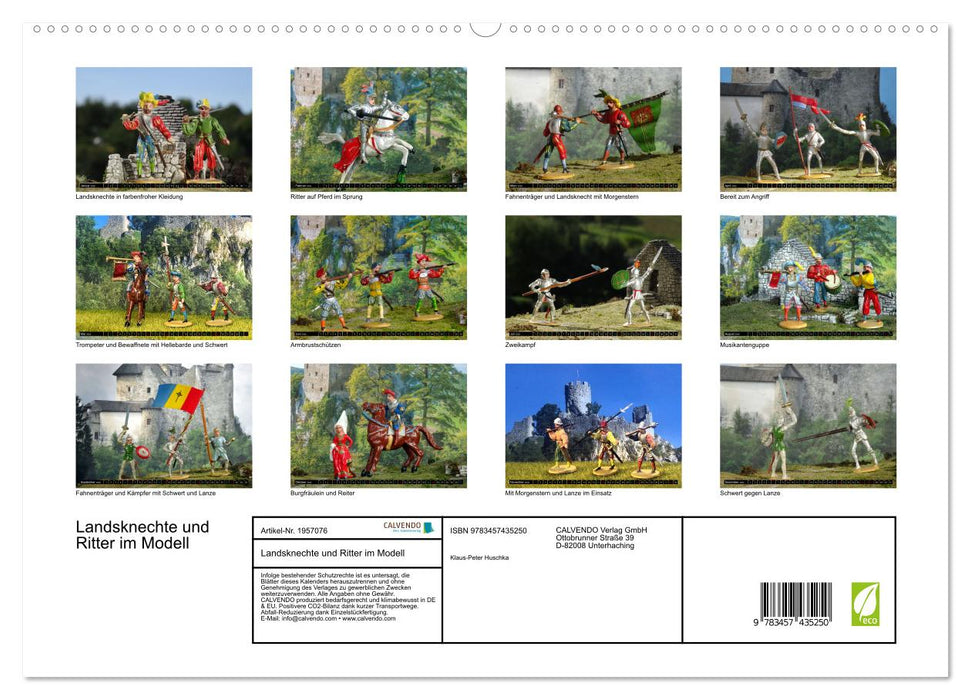 Landsknechte und Ritter im Modell (CALVENDO Premium Wandkalender 2026)