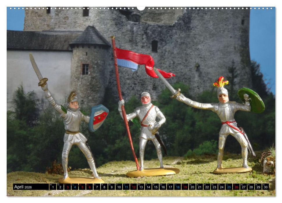 Landsknechte und Ritter im Modell (CALVENDO Premium Wandkalender 2026)