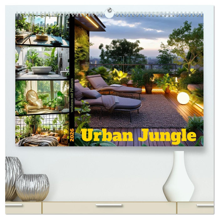 Urban Jungle - wohnen mit Pflanzen (CALVENDO Premium Wandkalender 2026)
