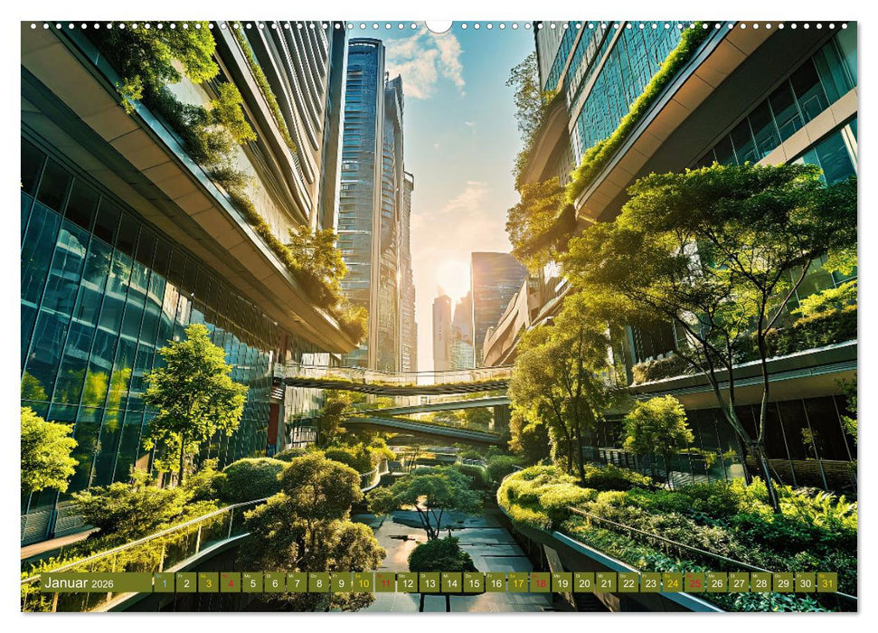 Urban Jungle - wohnen mit Pflanzen (CALVENDO Premium Wandkalender 2026)