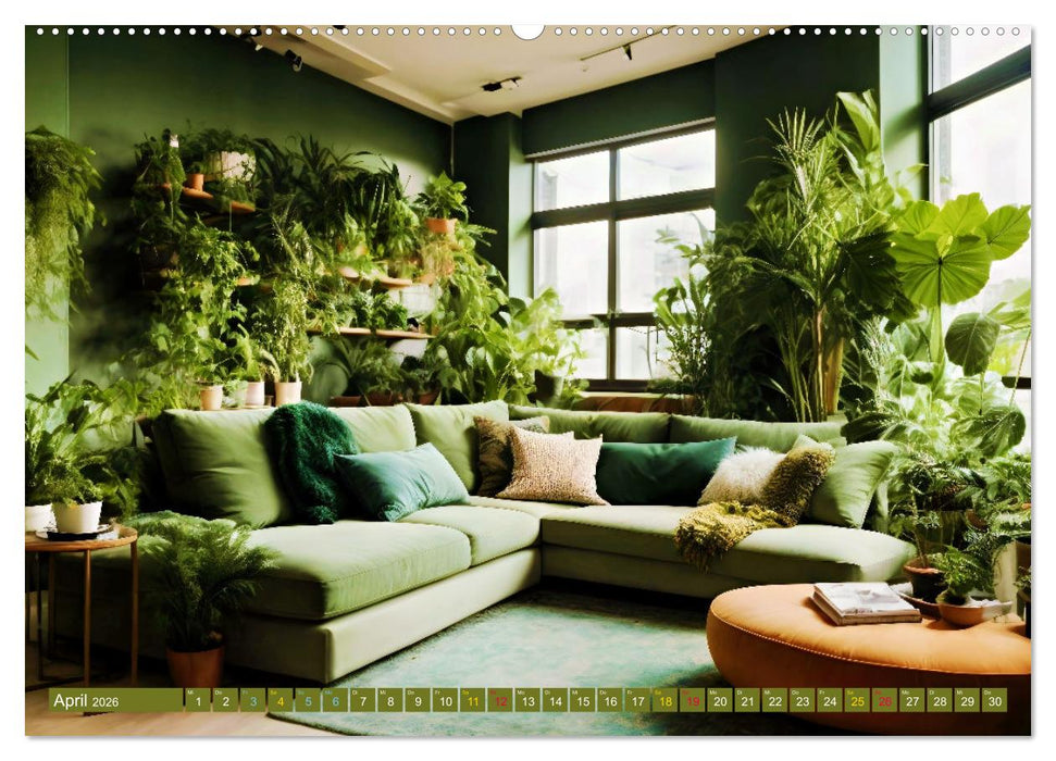 Urban Jungle - wohnen mit Pflanzen (CALVENDO Premium Wandkalender 2026)