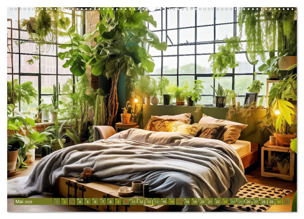 Urban Jungle - wohnen mit Pflanzen (CALVENDO Premium Wandkalender 2026)