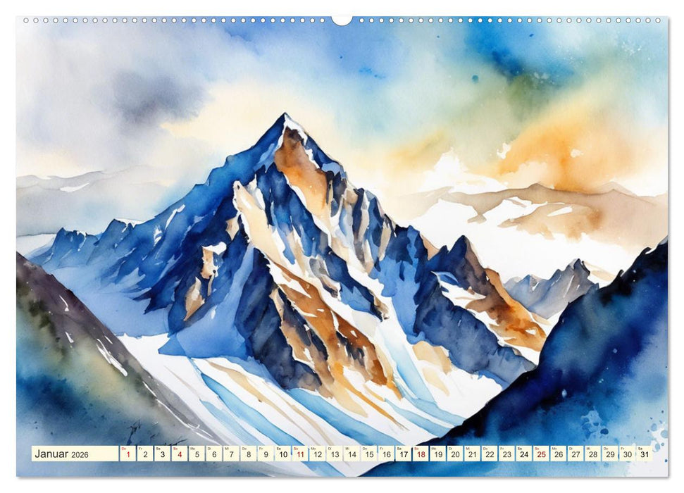 Sehnsucht Berge (CALVENDO Premium Wandkalender 2026)