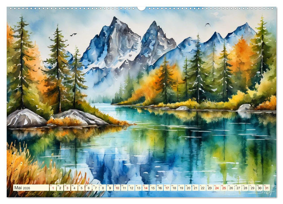 Sehnsucht Berge (CALVENDO Premium Wandkalender 2026)