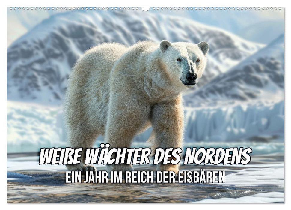 Weiße Wächter des Nordens: Ein Jahr im Reich der Eisbären (CALVENDO Wandkalender 2026)