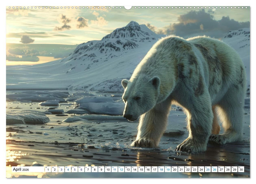 Weiße Wächter des Nordens: Ein Jahr im Reich der Eisbären (CALVENDO Wandkalender 2026)
