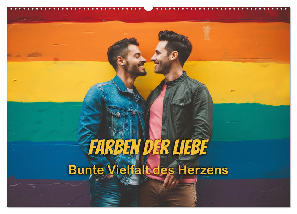 Farben der Liebe: Bunte Vielfalt des Herzens (CALVENDO Wandkalender 2026)
