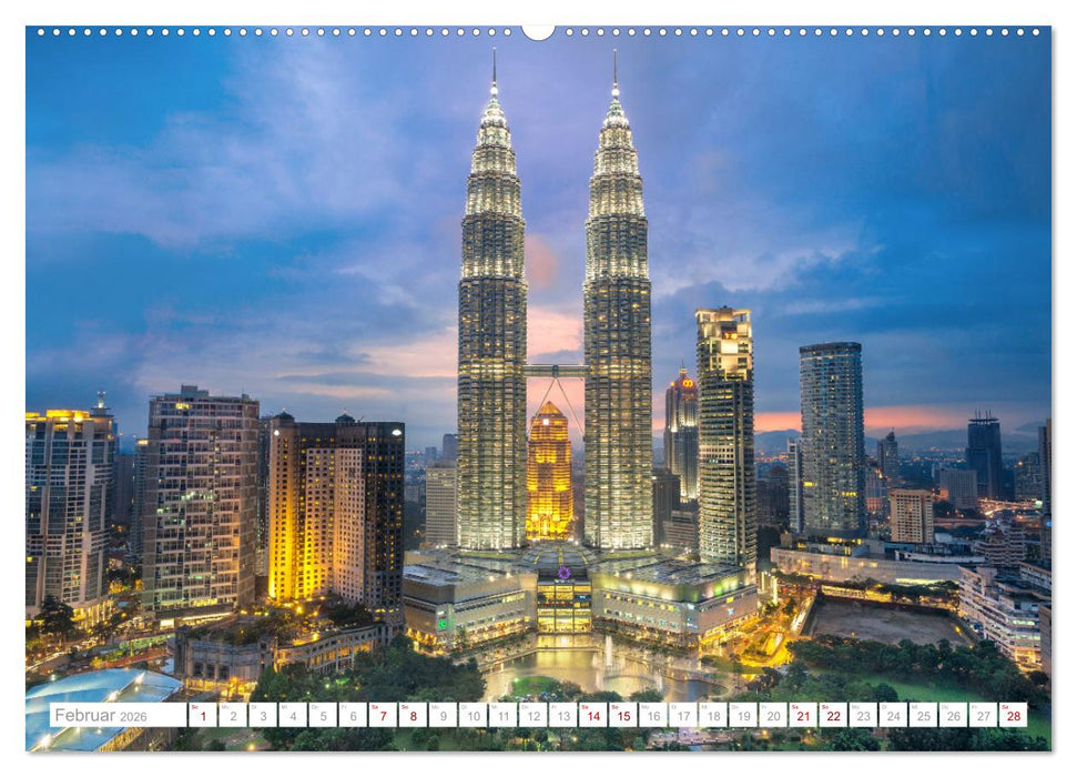 Asien - Kontinent der Farben (CALVENDO Premium Wandkalender 2026)