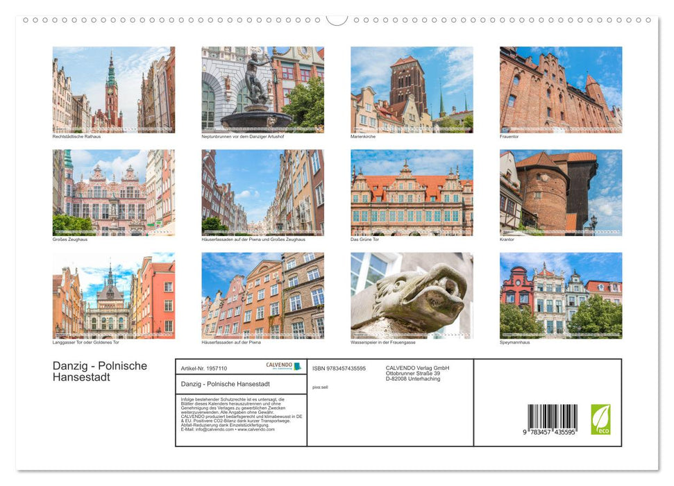 Danzig - Polnische Hansestadt (CALVENDO Premium Wandkalender 2026)