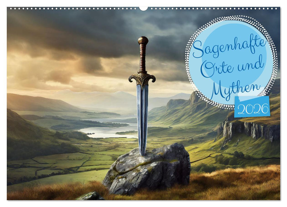 Sagenhafte Orte und Mythen (CALVENDO Wandkalender 2026)