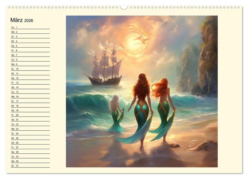 Meeresmythen (CALVENDO Premium Wandkalender 2026)