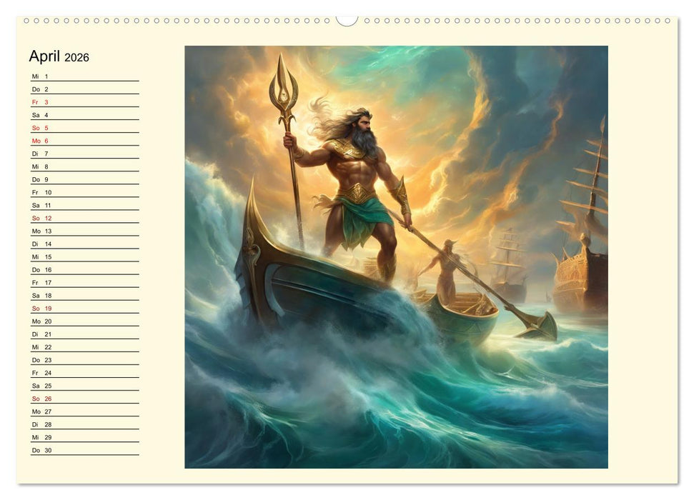 Meeresmythen (CALVENDO Premium Wandkalender 2026)