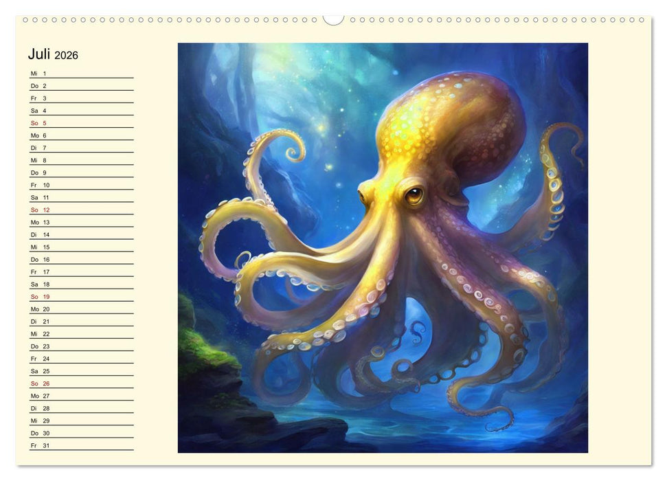 Meeresmythen (CALVENDO Premium Wandkalender 2026)