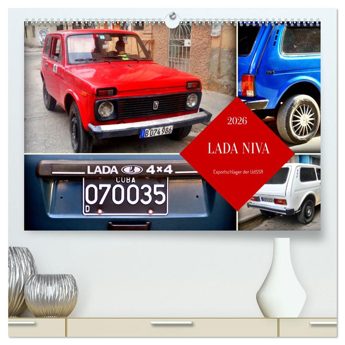 LADA NIVA - Exportschlager der UdSSR (CALVENDO Premium Wandkalender 2026)
