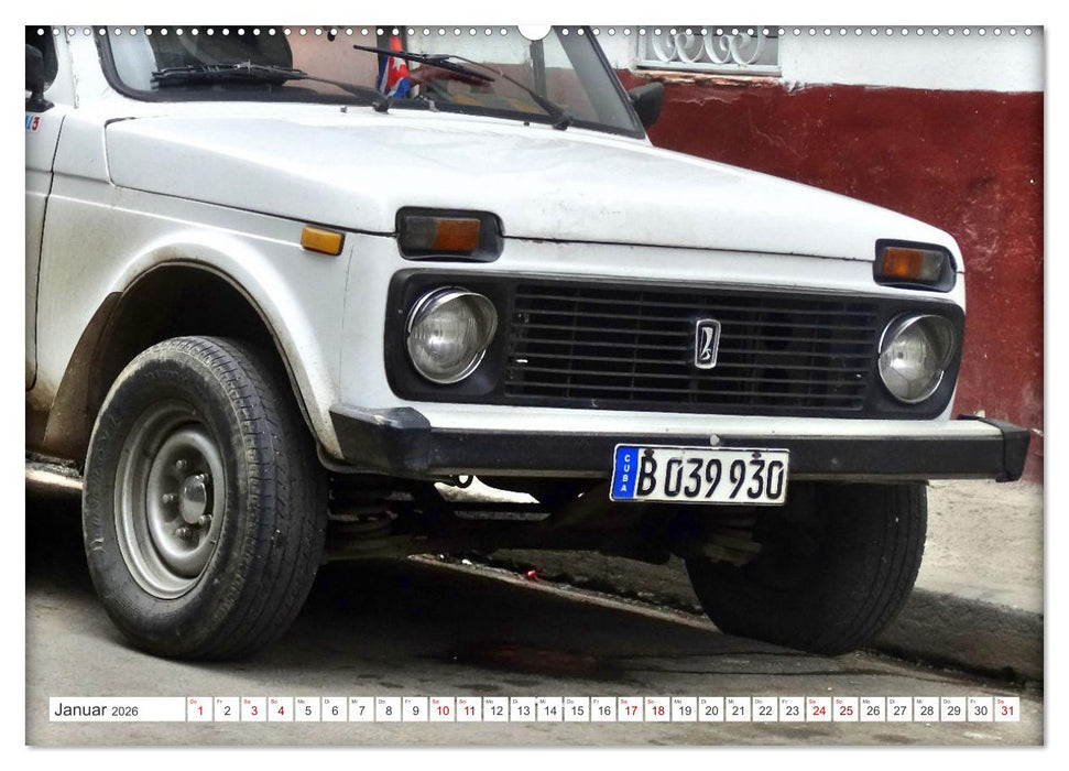 LADA NIVA - Exportschlager der UdSSR (CALVENDO Premium Wandkalender 2026)
