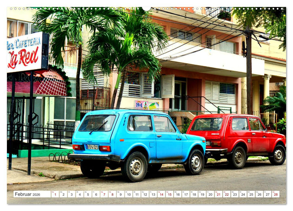 LADA NIVA - Exportschlager der UdSSR (CALVENDO Premium Wandkalender 2026)