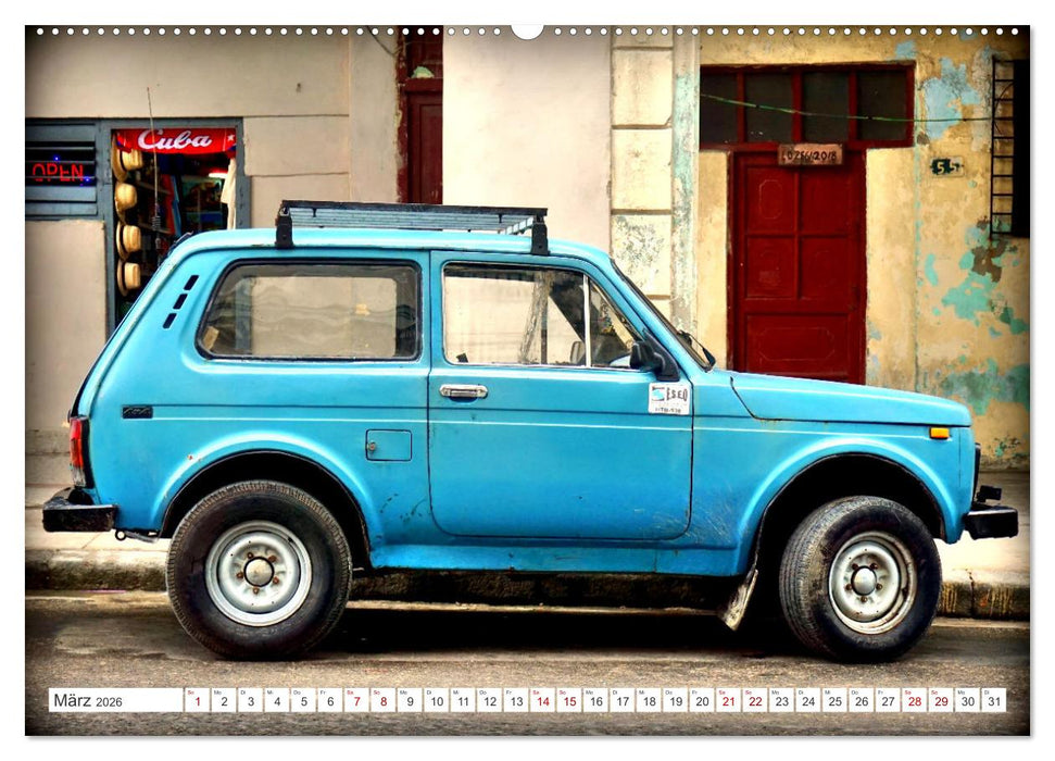 LADA NIVA - Exportschlager der UdSSR (CALVENDO Premium Wandkalender 2026)