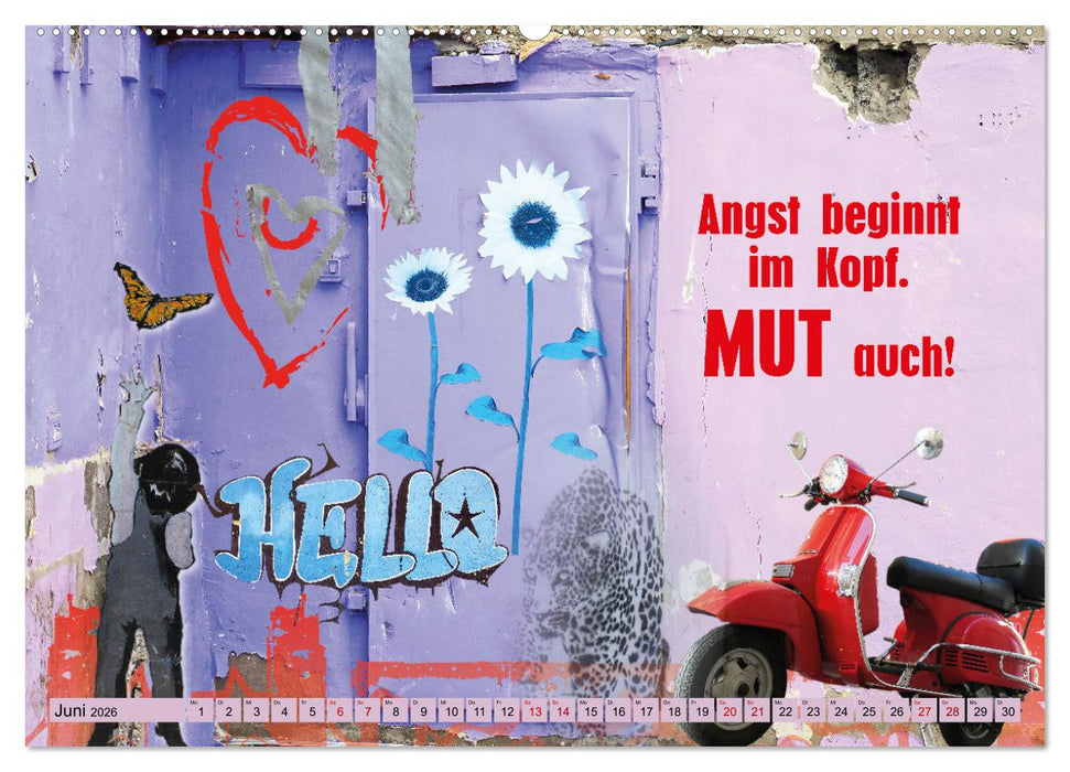 Einfach mal machen. Könnte ja gut werden. (CALVENDO Premium Wandkalender 2026)