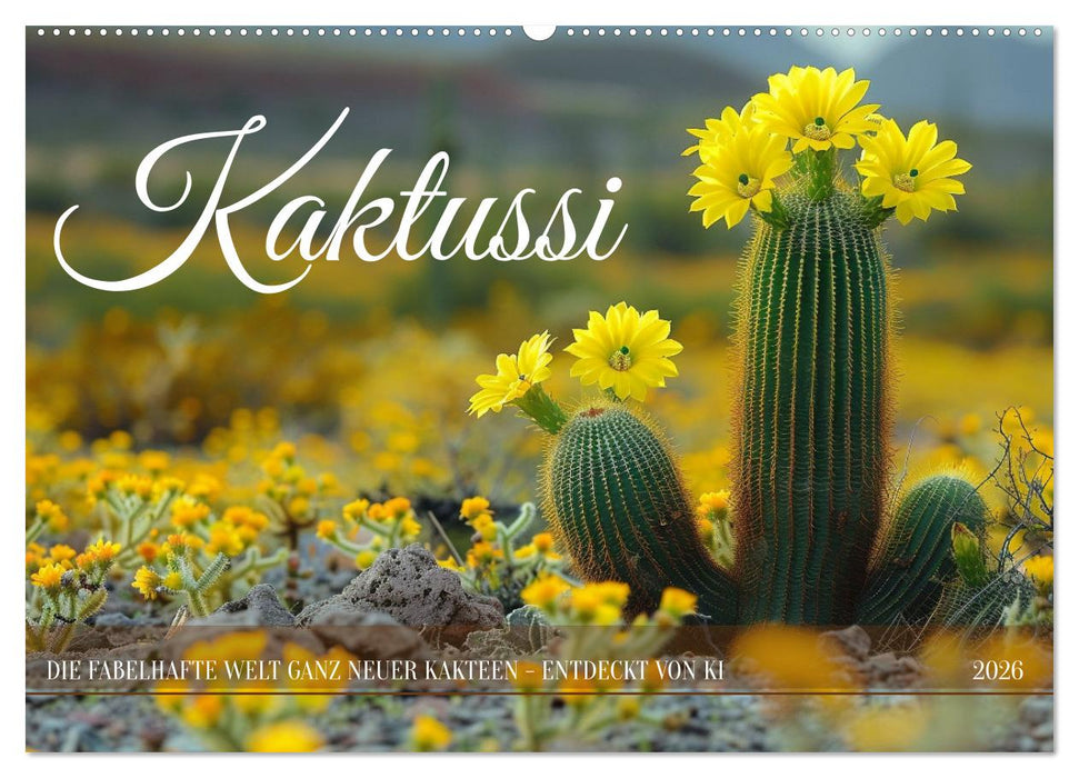 Kaktussi (CALVENDO Wandkalender 2026)