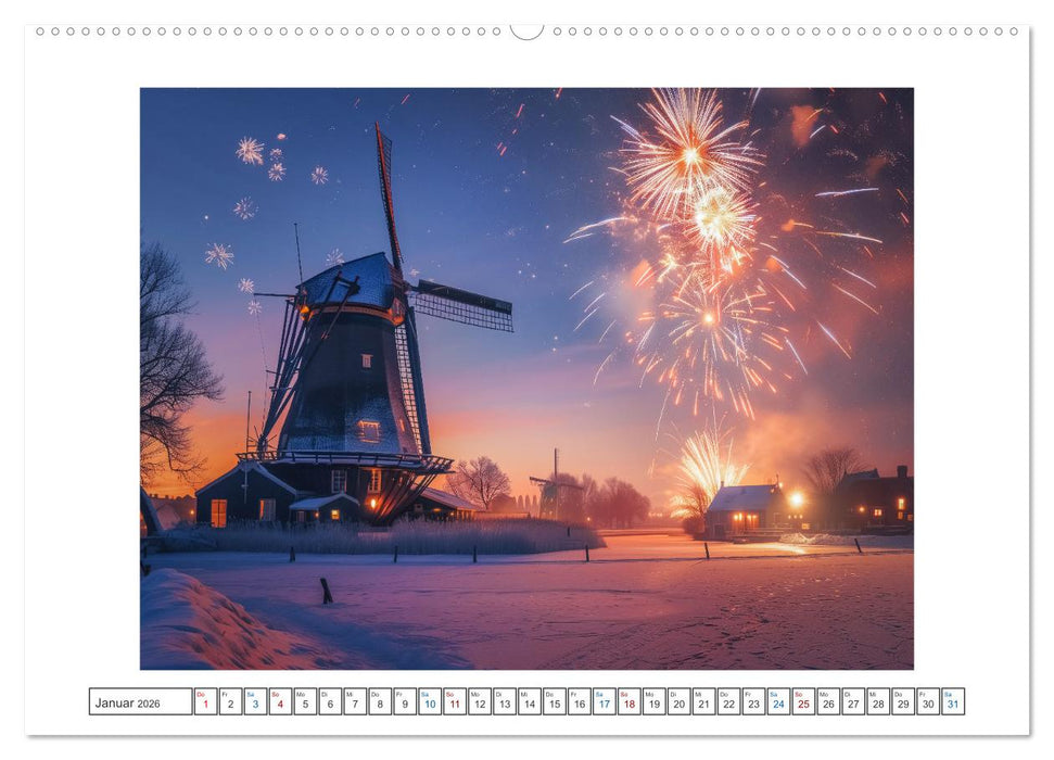 Im Reich der Windmühlen (CALVENDO Wandkalender 2026)