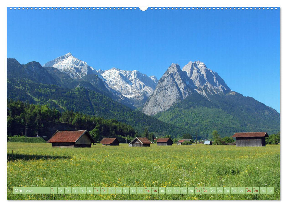 Zauber der Zugspitze (CALVENDO Premium Wandkalender 2026)