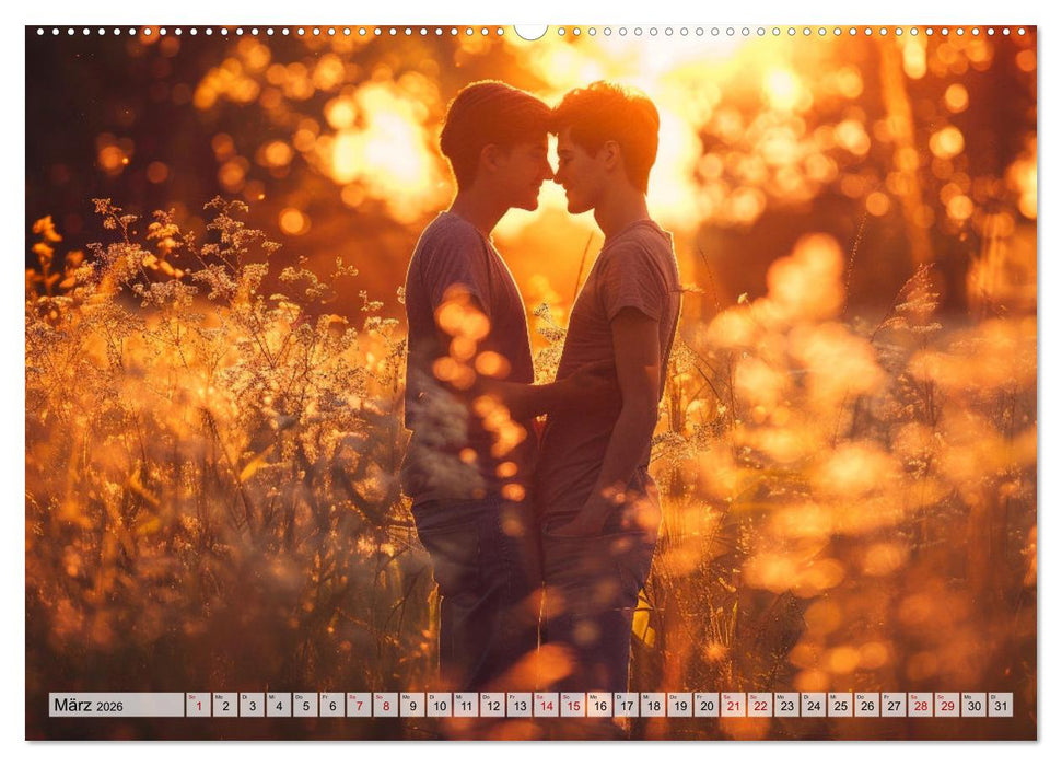 Farben der Liebe: Bunte Vielfalt des Herzens (CALVENDO Premium Wandkalender 2026)