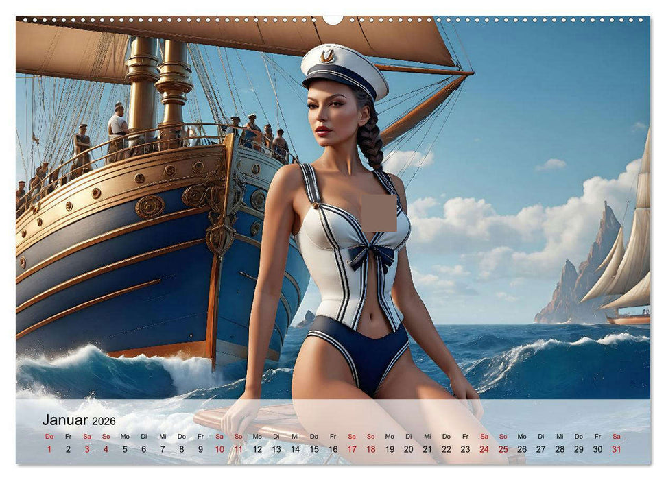 Maritime Leidenschaft - Sonne, Meer und heiße Flirts (CALVENDO Wandkalender 2026)
