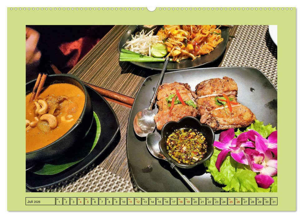 Die Asiatische Küche - Eine kulinarische Reise durch Asien (CALVENDO Premium Wandkalender 2026)