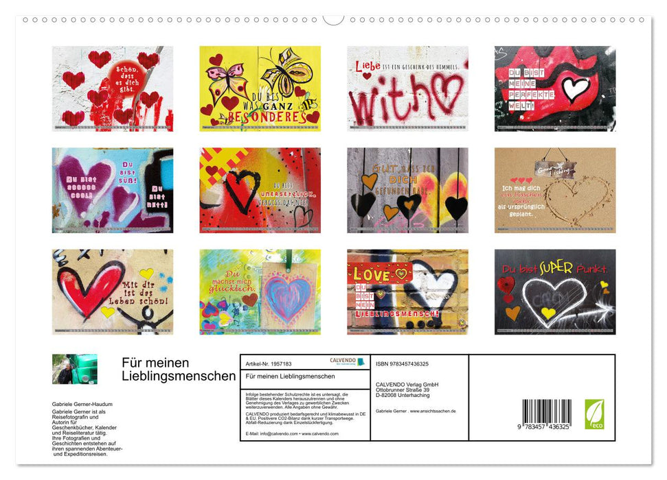 Für meinen Lieblingsmenschen (CALVENDO Premium Wandkalender 2026)