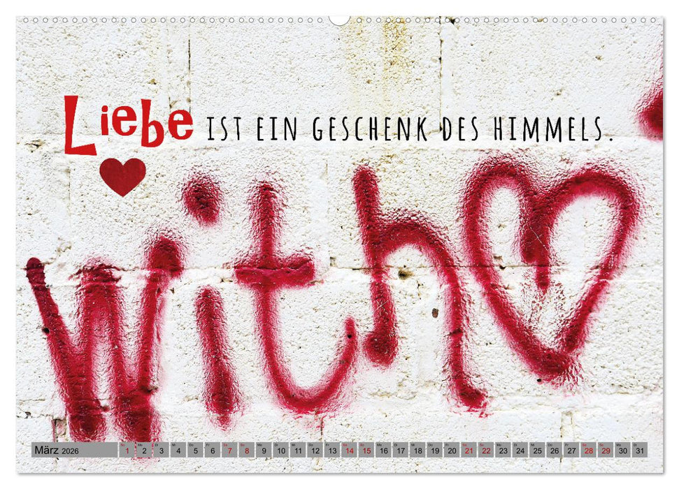 Für meinen Lieblingsmenschen (CALVENDO Premium Wandkalender 2026)