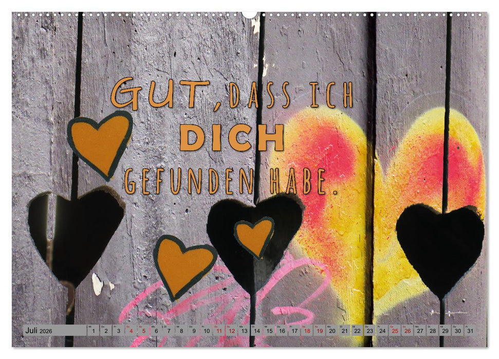 Für meinen Lieblingsmenschen (CALVENDO Premium Wandkalender 2026)