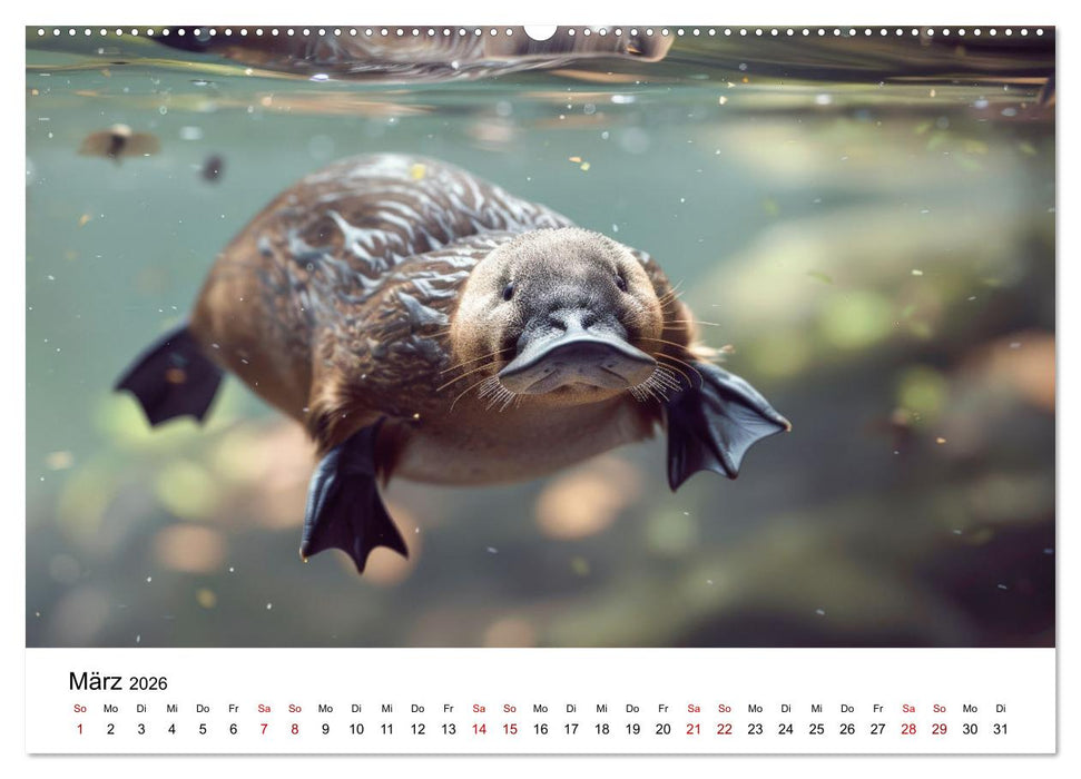Wildes Down Under: Tiere des Australischen Kontinents (CALVENDO Premium Wandkalender 2026)