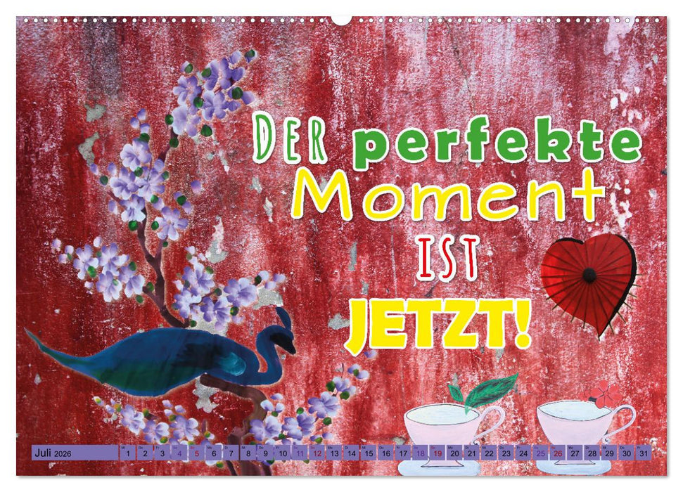 Ich bin nicht planlos, sondern ergebnisoffen (CALVENDO Premium Wandkalender 2026)