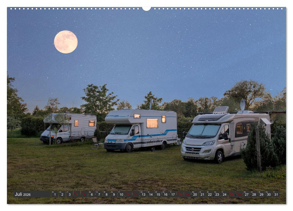 Vanlife - Glücklich auf vier Rädern (CALVENDO Premium Wandkalender 2026)