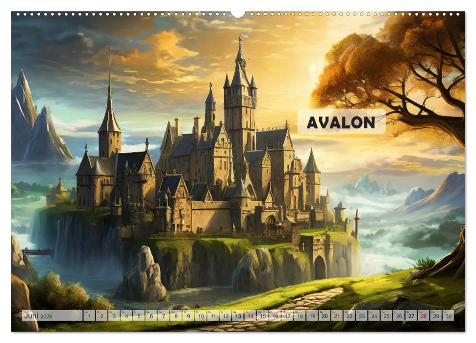 Sagenhafte Orte und Mythen (CALVENDO Premium Wandkalender 2026)