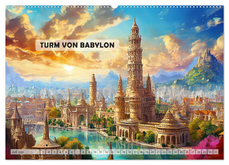 Sagenhafte Orte und Mythen (CALVENDO Premium Wandkalender 2026)