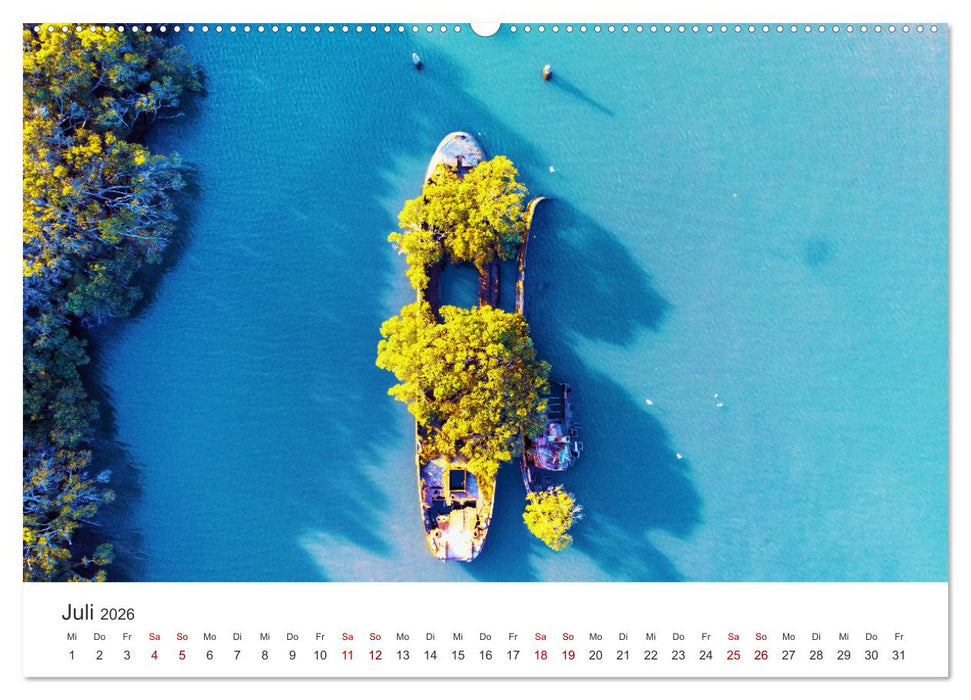 Luftfotografie - Gewässer (CALVENDO Premium Wandkalender 2026)