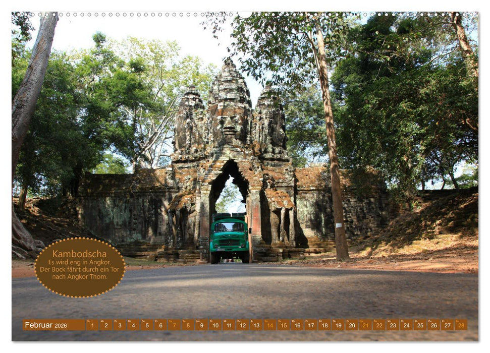 Mit dem Allradcamper durch Asien (CALVENDO Premium Wandkalender 2026)