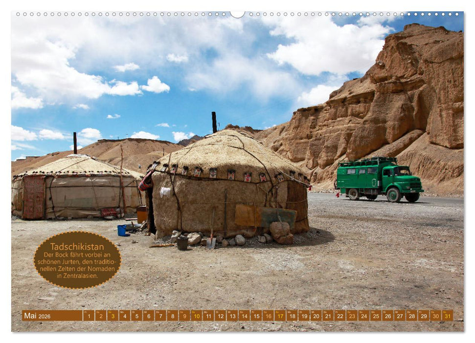 Mit dem Allradcamper durch Asien (CALVENDO Premium Wandkalender 2026)
