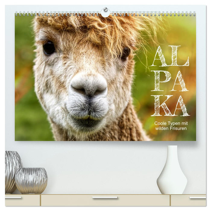 Alpaka, coole Typen mit wilden Frisuren (CALVENDO Premium Wandkalender 2026)