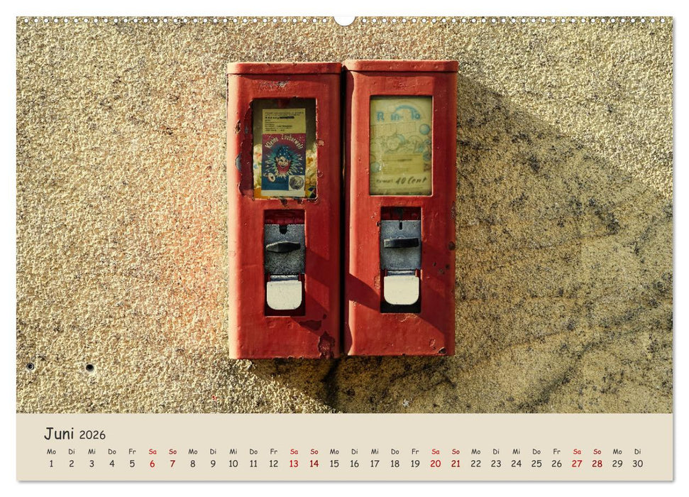 Kaugummiautomaten (CALVENDO Premium Wandkalender 2026)