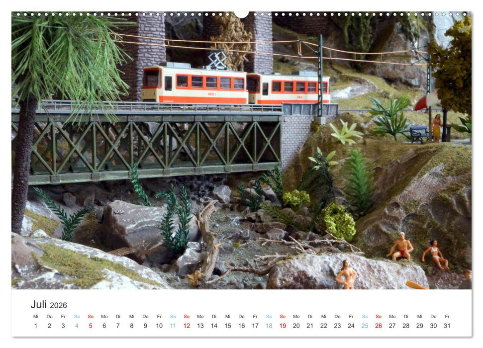 Modellbahnen aus aller Welt - H0, N, Z (CALVENDO Premium Wandkalender 2026)
