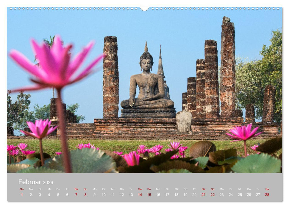 BUDDHA - Ein sanftes Lächeln (CALVENDO Premium Wandkalender 2026)